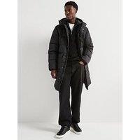 Very Man Longline Padded Jacket - Black