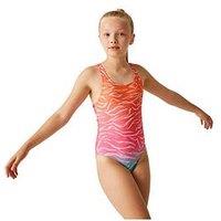 Regatta Girls Katrisse Swimsuit - Orange Print