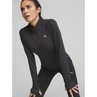 Puma Womens Running Favorite 1/4 Zip - Black