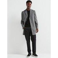 Very Man Faux Wool Overcoat - Charcoal