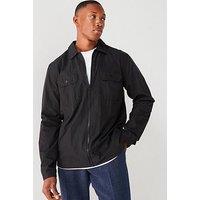 Very Man Zip Overshirt - Black