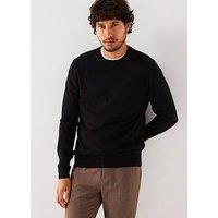 Everyday Cotton Rich Crew Neck Knitted Jumper - Black