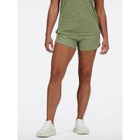 New Balance Womens Running Rc Seamless 3 Inch Shorts - Green