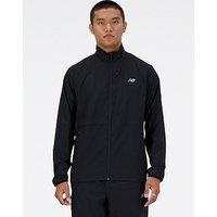 New Balance Mens Training Athletics Stretch Woven Jacket - Black