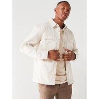 Very Man Double Pocket Overshirt - Stone