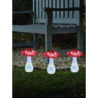 Smart Solar Magic Mushroom Stake Light, 3 Pck, Mail Order