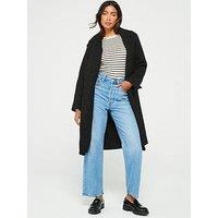 Everyday Textured Knit Coat - Black