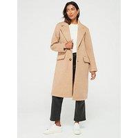 Everyday Textured Knit Coat - Beige