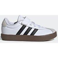 Adidas Sportswear Kids Unisex Vl Court 30 Velcro Trainers - White/Black