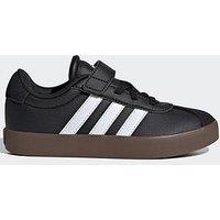 Adidas Sportswear Kids Unisex Vl Court 30 Velcro Trainers - Black/White