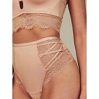 Lipsy High Waist Shaping Thong - Nude