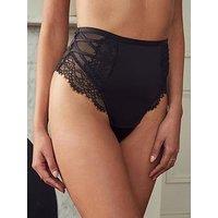 Lipsy High Waist Shaping Thong - Black