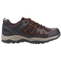 Cotswold Maisemore Low Mens Suede Mesh Hiking Shoe - Brown