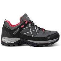 Regatta Womens Samaris Low Walking Shoes -Grey/Pink