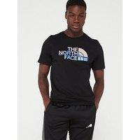 The North Face Mens Short Sleeve Mountain Line Tee - Black