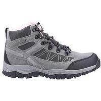 Cotswold Maisemore Mid Ladies Suede Mesh Hiking Boot - Grey