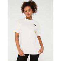 The North Face Womens Short Sleeve Oversize Simple Dome Tee - White Dune