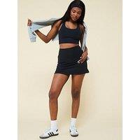 Girlfriend Collective Women'S Training High Rise Skort - Black