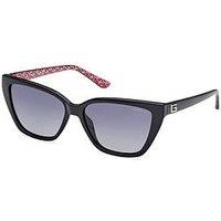 Guess Shiny Black Cateye Sunglasses