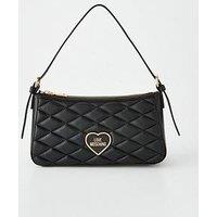 Love Moschino Quilted Heart Logo Mini Shoulder