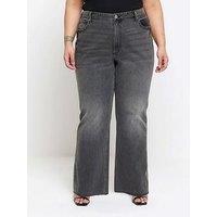 Ri Plus Plus High Rise Straight Jean - Black