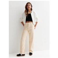 New Look 915 Girls Off White Wide Leg Jeans