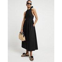 River Island Hybrid Midi Dress - Black