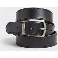 Badrhino Reversible Leather Belt - Black