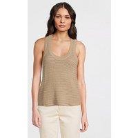 Jdy Knitted Vest Top - Brown