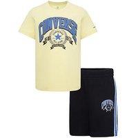 Converse Kids Boys Retro Club T-Shirt And Shorts Set - Black