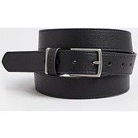 Badrhino Pu Bonded Leather Belt Black