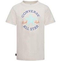 Converse Junior Boys Core Short Sleeve T-Shirt - White