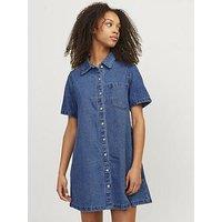 Jjxx Denim Shirt Dress - Dark Blue