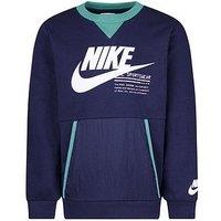 Nike Kids Boys Graphic Crew - Navy