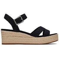 Toms Audrey Black Sandal - Black