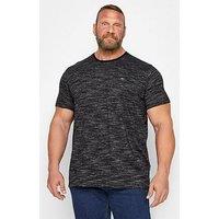 Badrhino Injected Slub T-Shirt Black