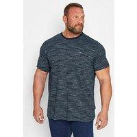 Badrhino Injected Slub T-Shirt Navy