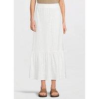 Jdy Tiered Maxi Skirt - White