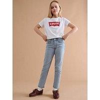 Levi'S Girls Short Sleeve Batwing T-Shirt - White