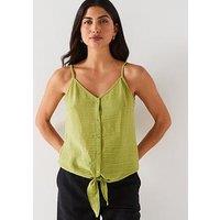 Everyday Button Through Cami - Green