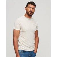 Superdry Essential Logo Embroidered T-Shirt - Cream