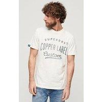 Superdry Copper Label Workwear T-Shirt - Off White