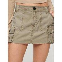 Superdry Utility Parachute Skirt - Brown