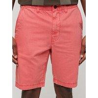 Superdry Officer Chino Shorts - Bright Pink