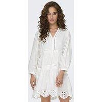 Only Embroidered Dress - White