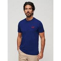 Superdry Essential Logo Embroidered T-Shirt - Dark Blue