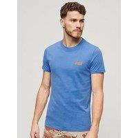 Superdry Essential Logo Embroidered T-Shirt - Bright Blue