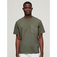 Superdry Contrast Stitch Pocket T-Shirt - Green
