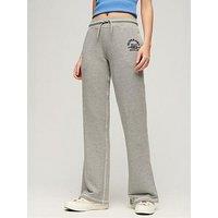Superdry Low Rise Flare Joggers - Grey