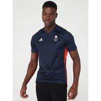 Adidas Mens Team Gb Football Jersey - Navy